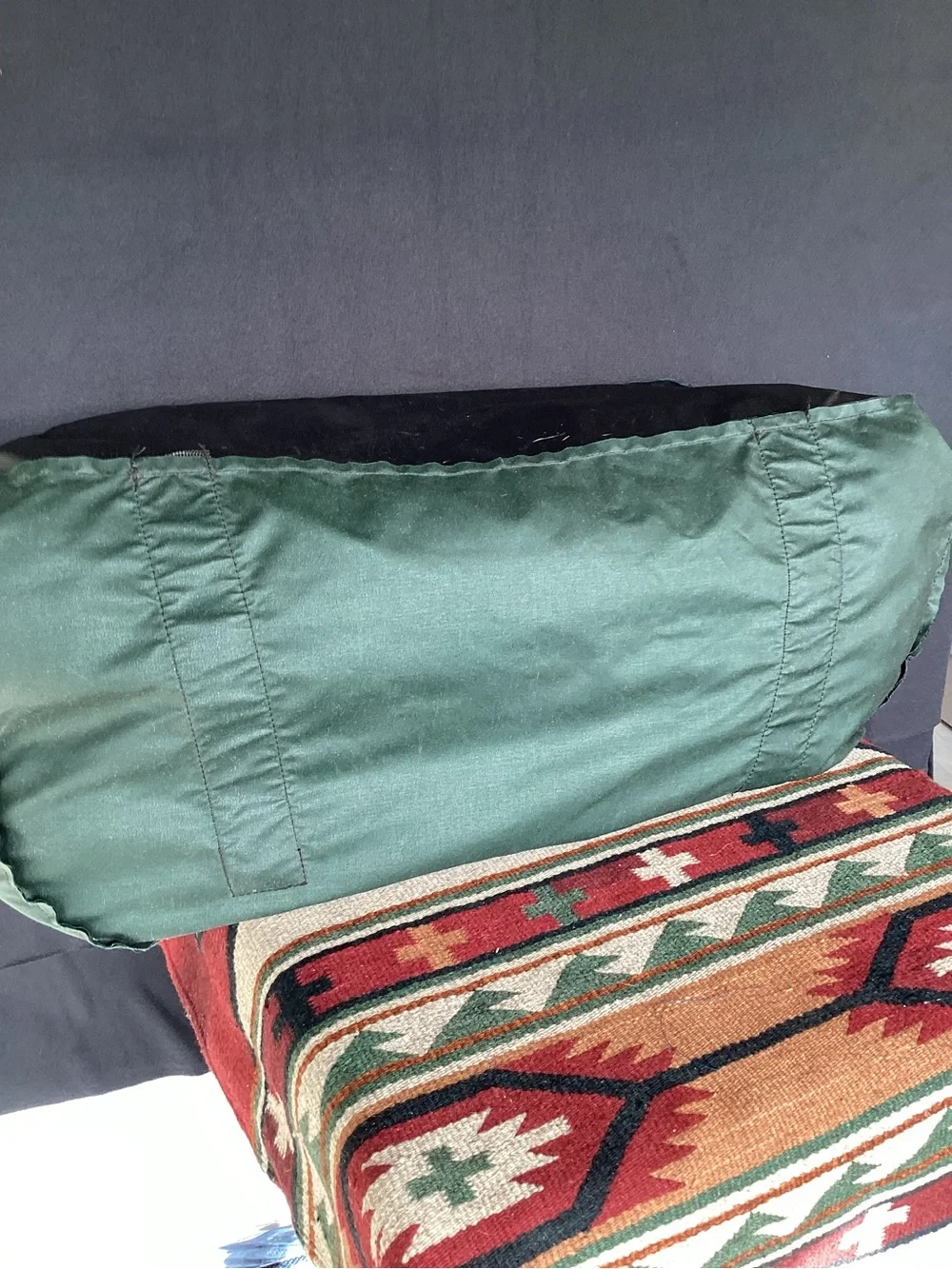 Vintage Jansport Duffel Bag Green Made in USA Large 1990s